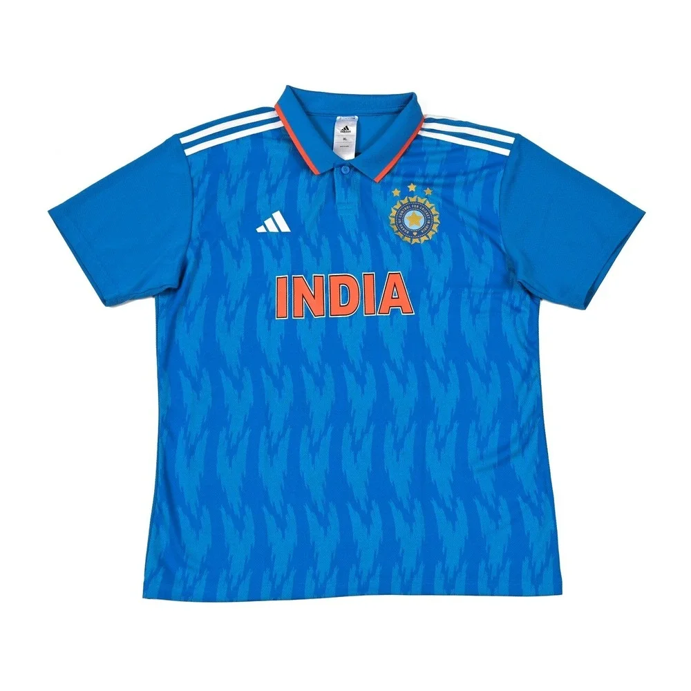 Adidas India Cricket National Team Jersey Shirt‎ Blue Men's Size XL NWT